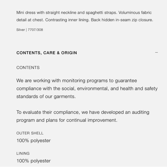 NWOT Zara Metallic Silver Voluminous Short Dress Size  Ref 7707/308 - Picture 4 of 7